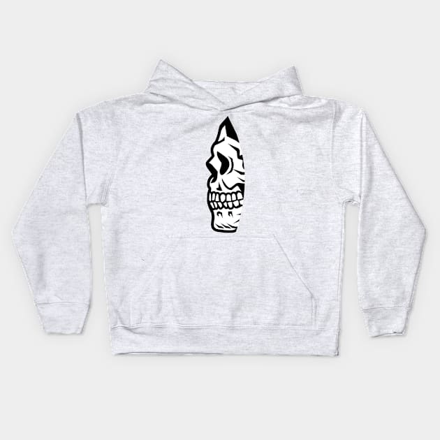 Skeleton Face Kids Hoodie by ShirtyLife